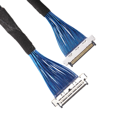 0.4mm pitch Custom Coax Cable Assembly KEL USL20-30S UL94V 0 material