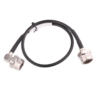 RF Male LMR195 Coaxial Cable Connector With ROHS N PLUG，Hex Nickel Plated TO A N PLUG OD 4.950MM